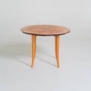 Elm burl side table, Sweden, 1940s