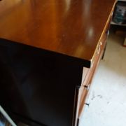 Vintage antique cherry wood Empire chest of drawers