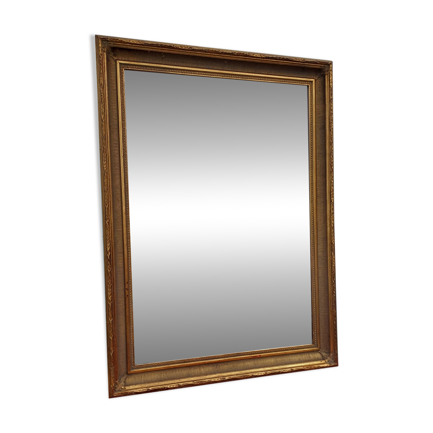 Wood and Gilded Stuk Mirror, early 20th century