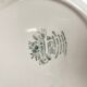 Set of 6 flat plates "English style" blue, Lunéville