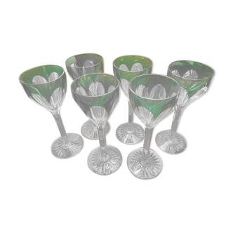 Lot de 6 verres en cristal Saint Louis   -  600 euros le lot