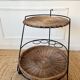 Metal and rattan dessert table Raoul Guys for Airborne 1950