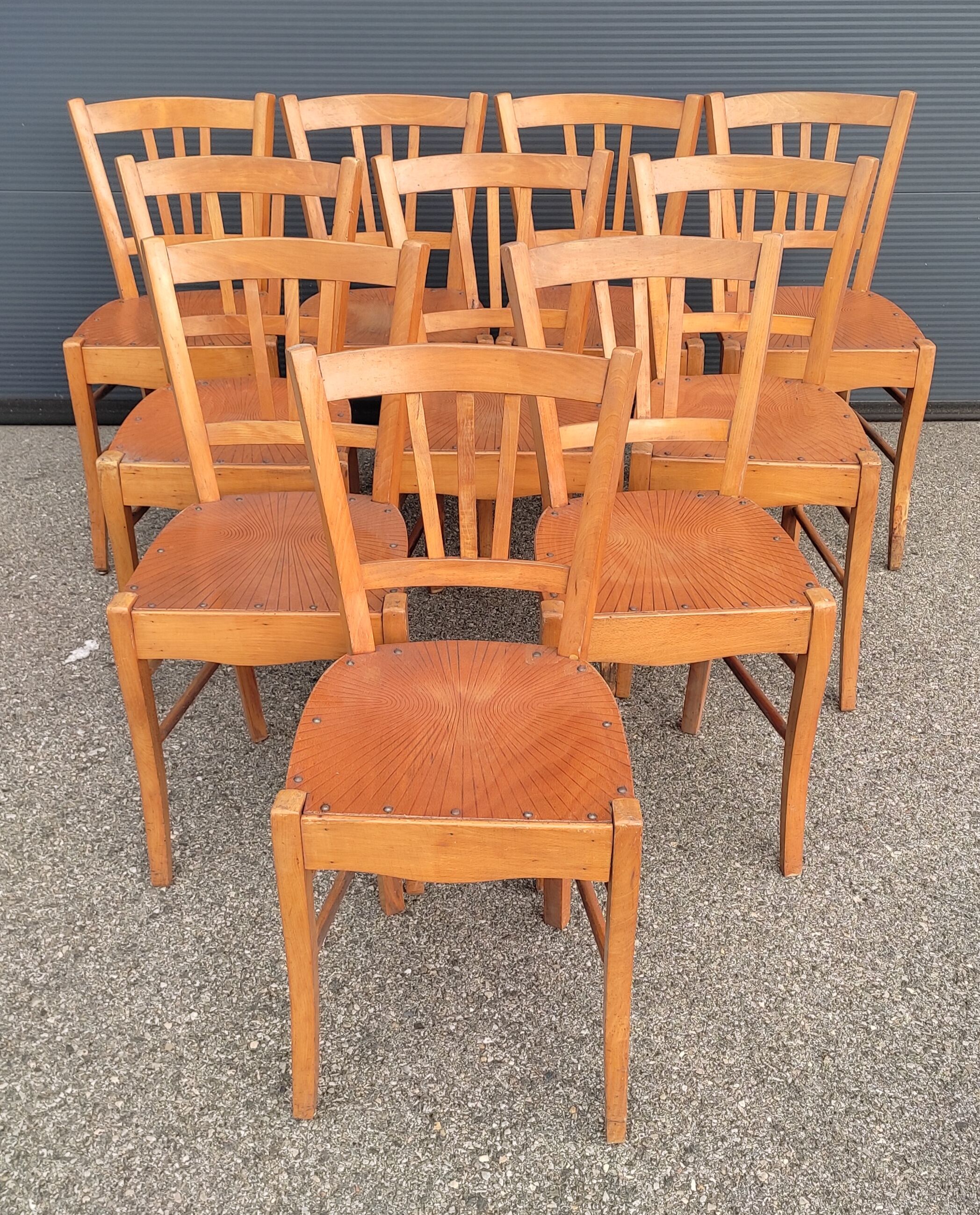 Lot de 10 chaises de bistrot Luterma