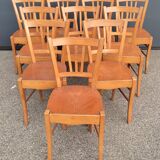 Set of 10 Luterma bistro chairs