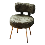 Green "moumoute" chair 1970 Pelfran