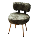 Green "moumoute" chair 1970 Pelfran