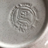 Un plat a tarte et 6 assiettes à dessert en gré Vintage made in Italie