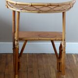 Rattan and bamboo 70's bedside