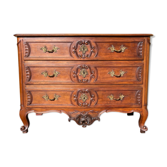 Louis XV Period Walnut Commode, 18th Century