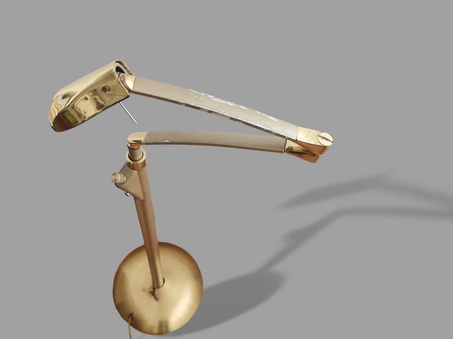 Articulate metal floor lamp 1970s