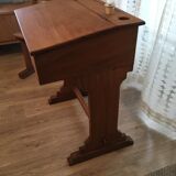 School desk and bench