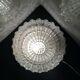 Round glass ceiling lights - $25
