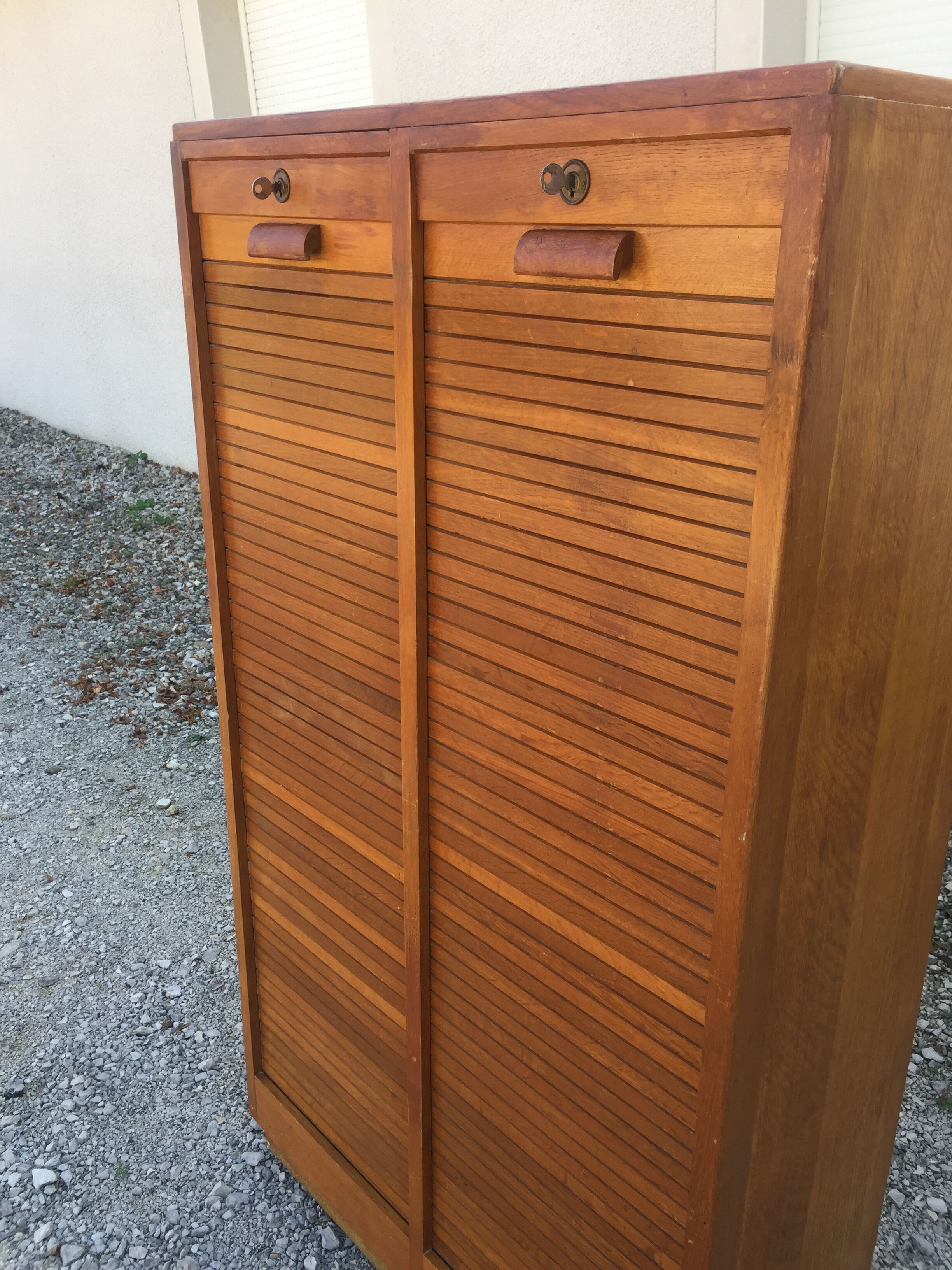 Filing cabinet in light oak