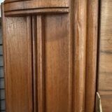 Art Deco style walnut mirrored wardrobe