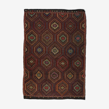 Anatolian handmade kilim rug 291 cm x 193 cm