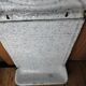 Porte ustensiles métal émaillé blanc moucheté bleu ancien vintage dp1121b58