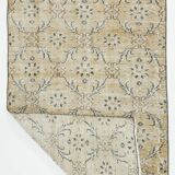 Turkish Anatolian Handmade Vintage Area Rug 204 cm x 97 cm