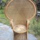 Fauteuil Emmanuelle en rotin années 50