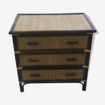 Chest of drawers  rattan 2 colors