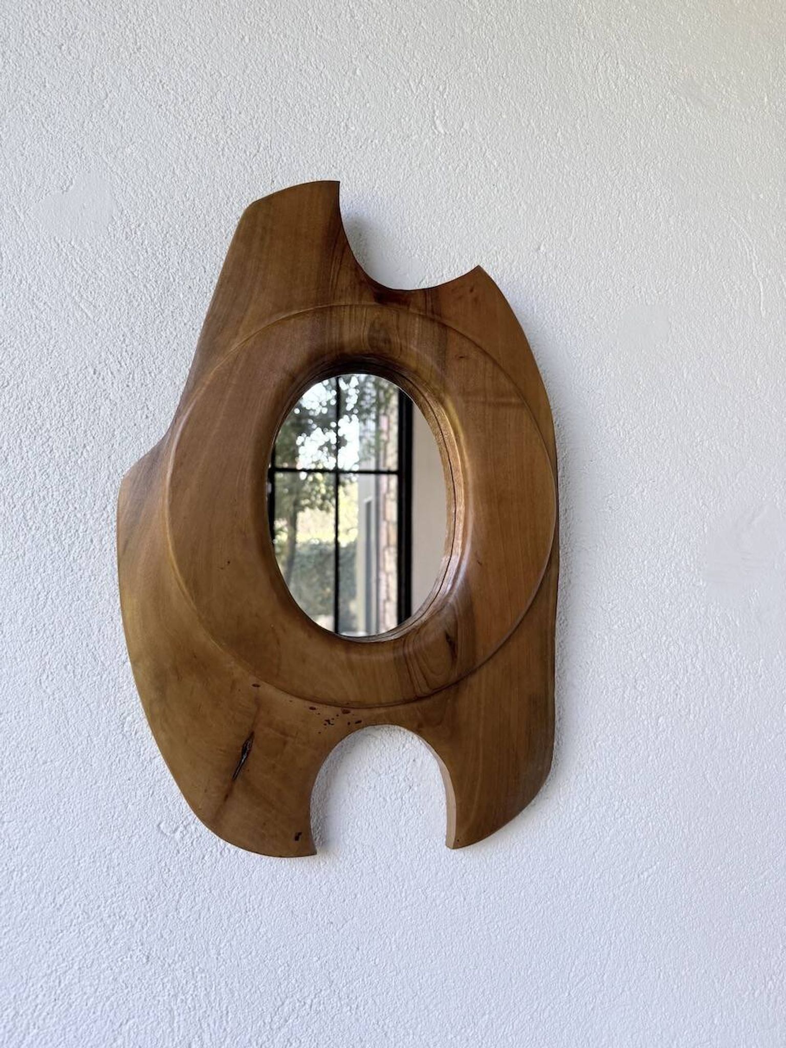 Organic walnut mirror 1960