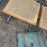 4 chaises italiennes du milieu du siècle Marcel Breuer B32 Cesca, années 70