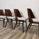 Chaises de salle à manger par Radomir Hoffman pour ton, années 1950, Set de 4