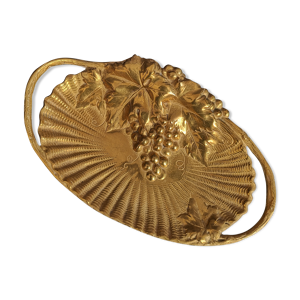 Plat bronze motif raisins
