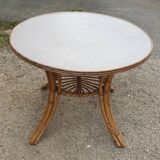 Rattan round table