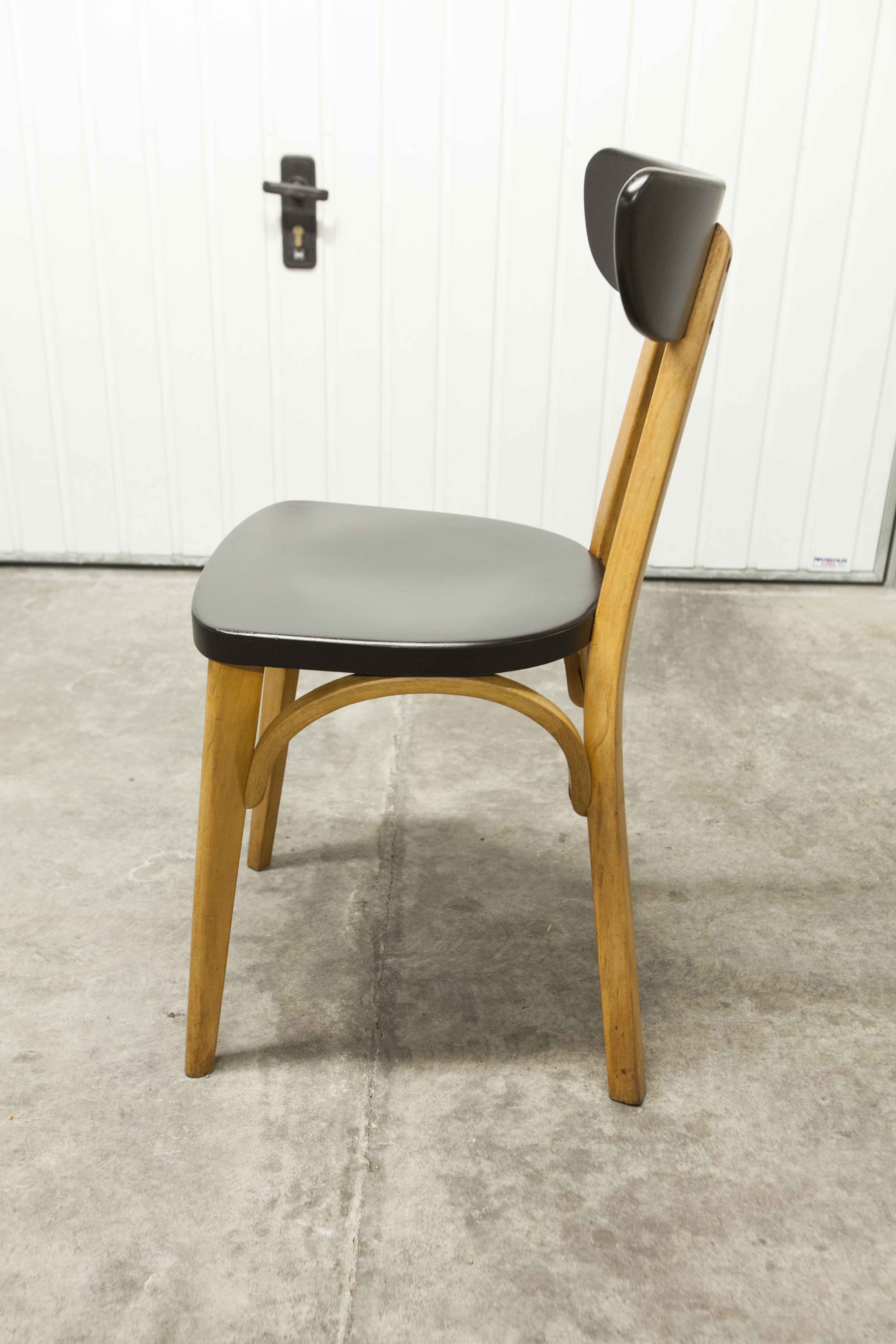 Set of 6 restored Luterma "banana" chairs