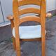 Scandinavian armchair in solid wood with armrests – 1990s