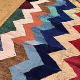 Moroccan Berber carpet Kilim Boucherouite 2.05x1.24m