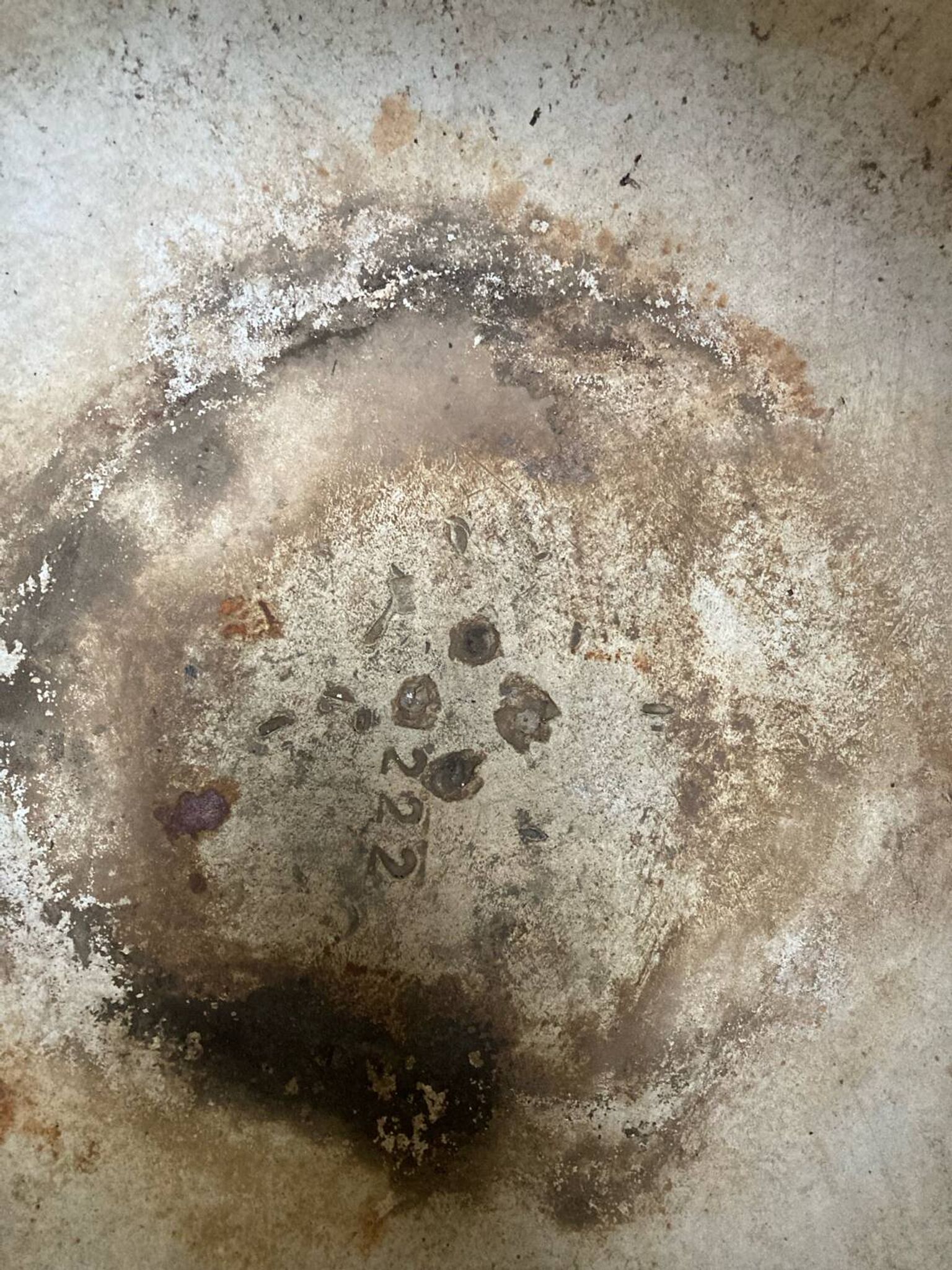 Jardinière marmite,  fibrociment 60’S