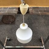 Vintage 60's glass pendant light