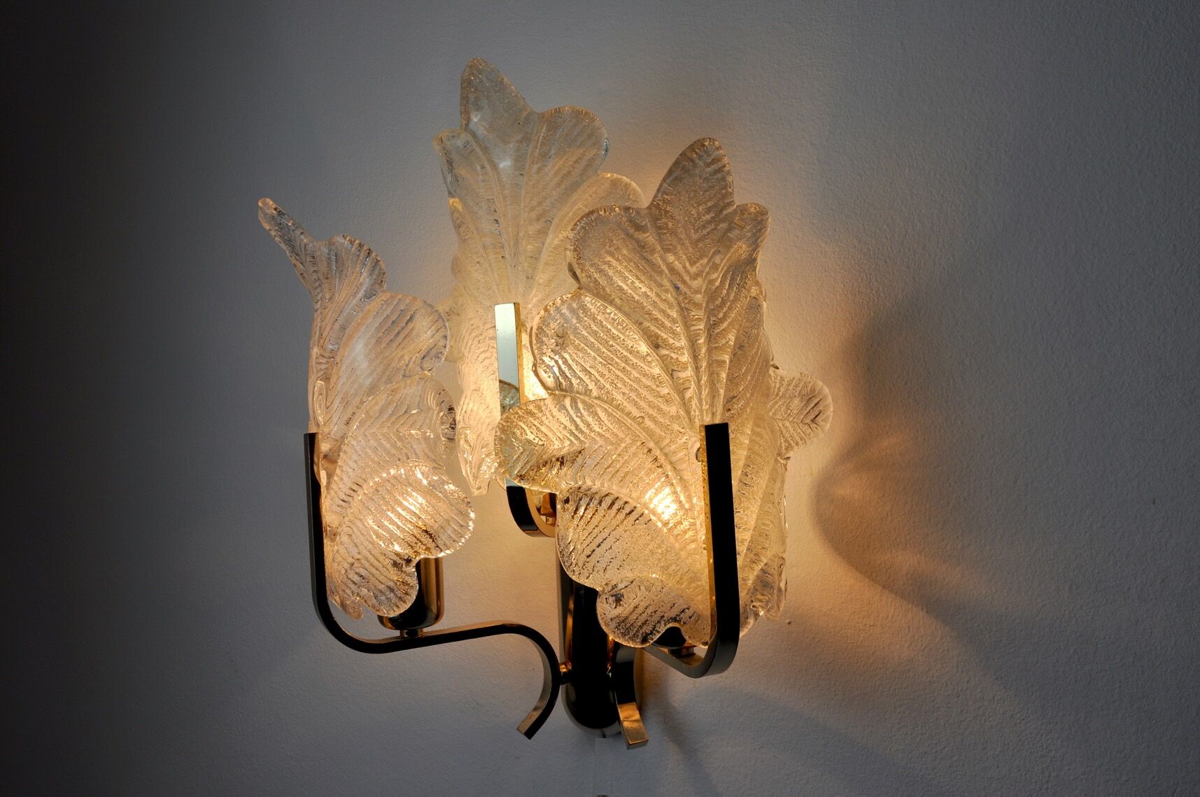 Carl Fagerlund wall lamp, 3 arms, Austria 1970