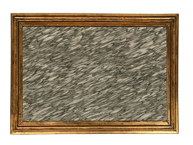 Louis XVI style pedestal table in gilded wood and marble top