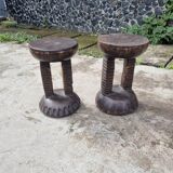 Bamileke african low stools