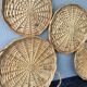 Lot de 4 plateaux rotin