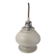 Portable lamp / pendant lamp in white opalescent glass. Art Deco style
