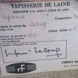 Tapisserie vintage d'Aubusson signé Hervé Lelong