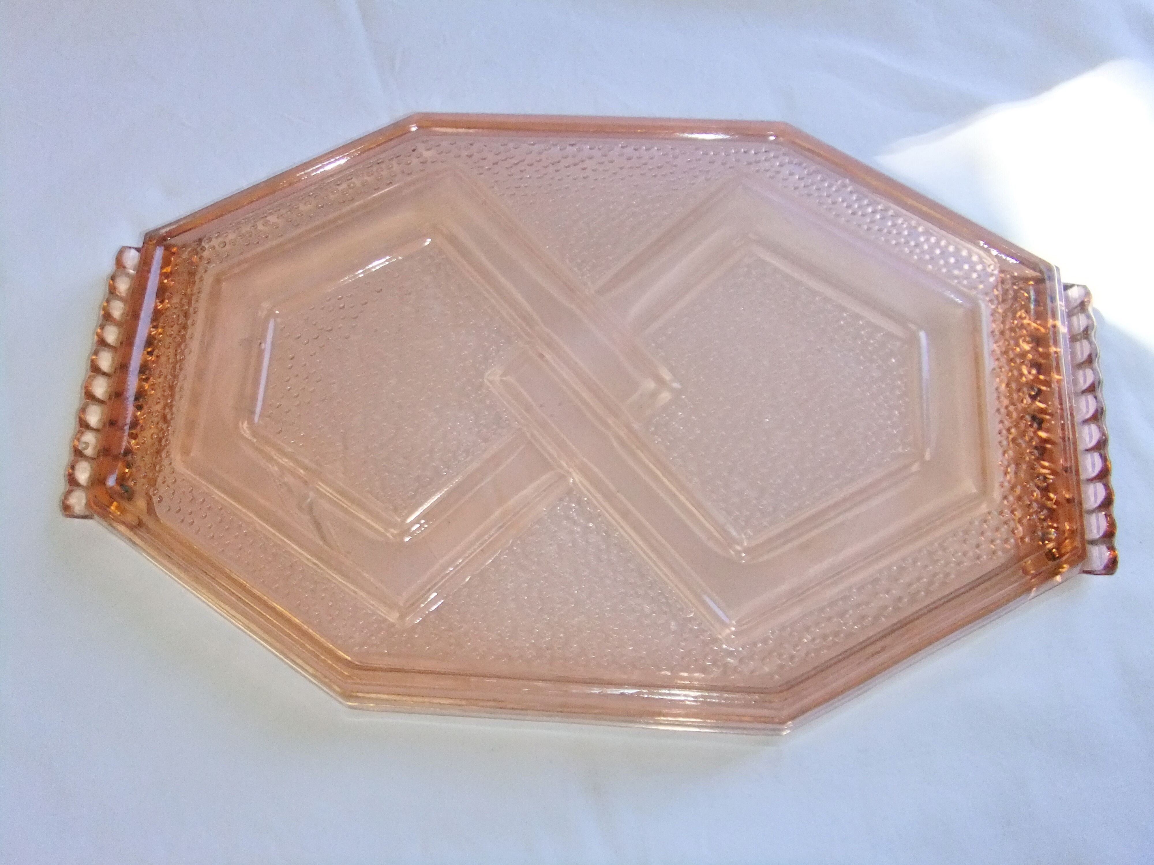 Art Deco liquor service in glass