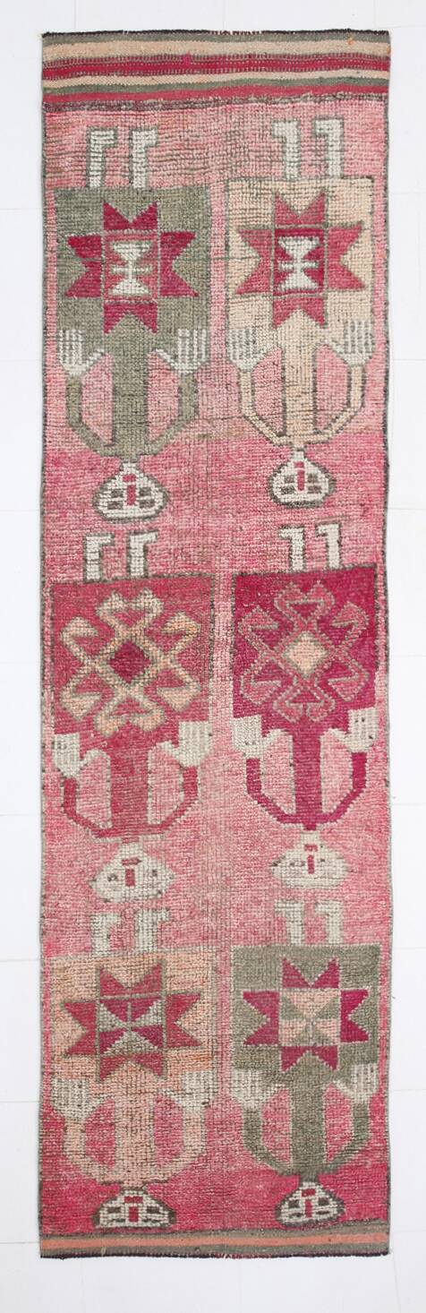 Turkish Runner Rug, 91x327Cm