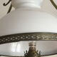 Brass and opaline oil lamp