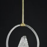 Charming Transparent Art Decò Barovier e Toso Pendant Light Murano Glass, 1940s