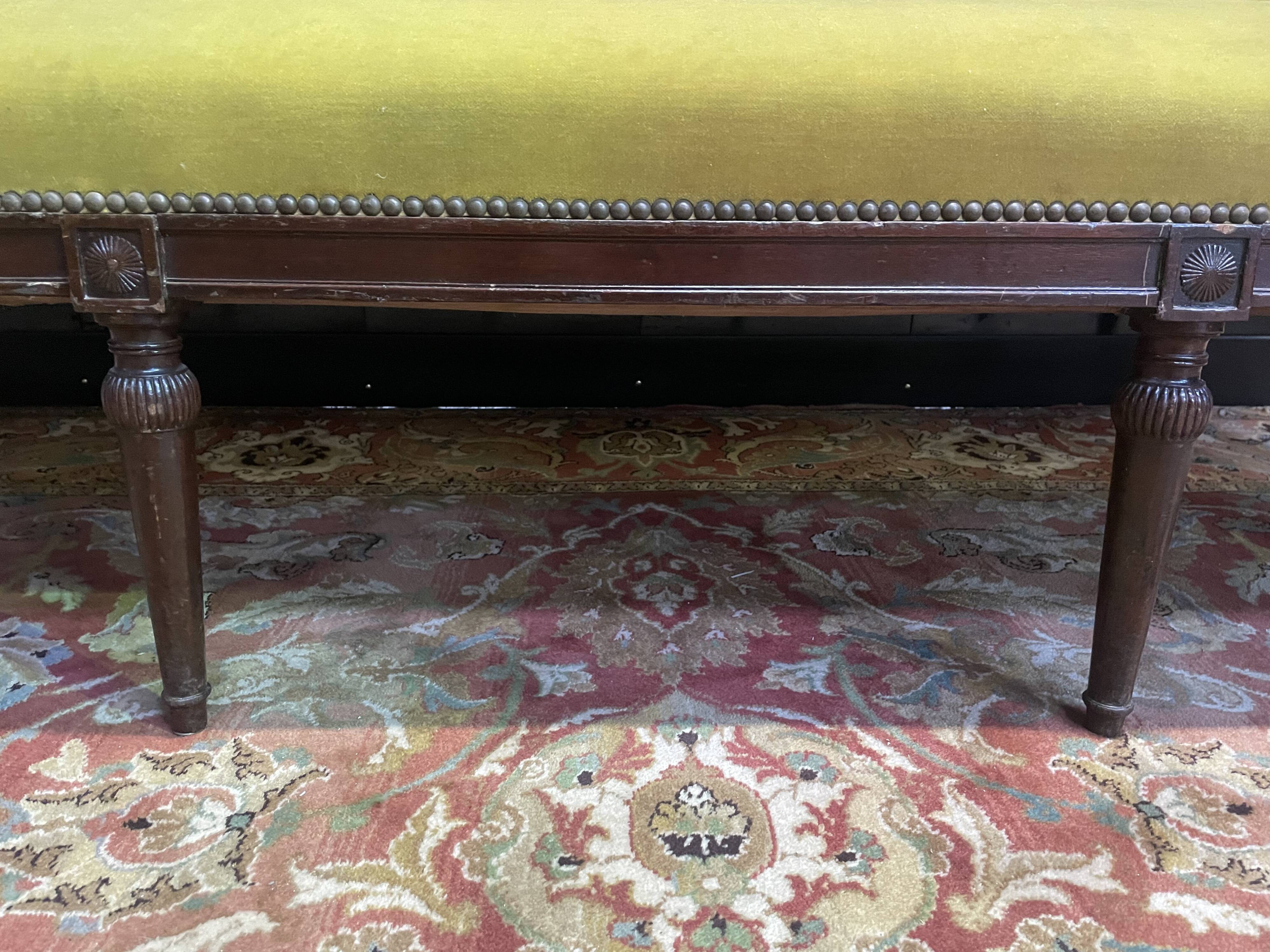 Sofa - Louis XVI period mahogany bench