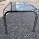 chrome and glass coffee table 1970