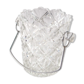 Seau à glace en cristal motif croisillons
