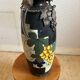 Art deco vase signed d'argyl - ceramic and metal mount - 35 cm