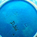 Cup burgundy enamels Old ceramic cracked earthenware