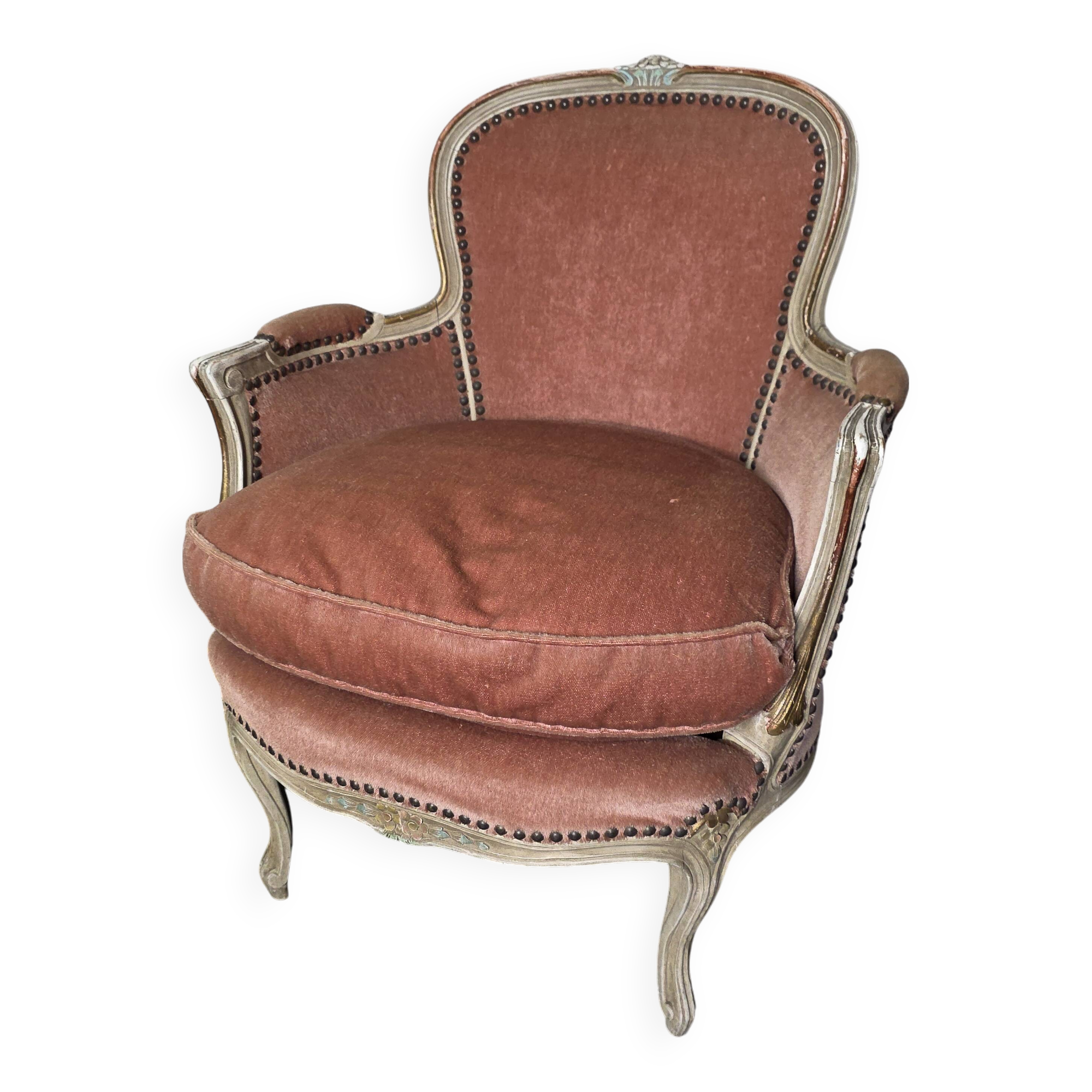 Louis XV style cabriolet armchair