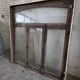 Old solid oak window from the early 20th century.